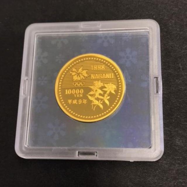 長野オリンピック 1万円金貨 ジャンプ