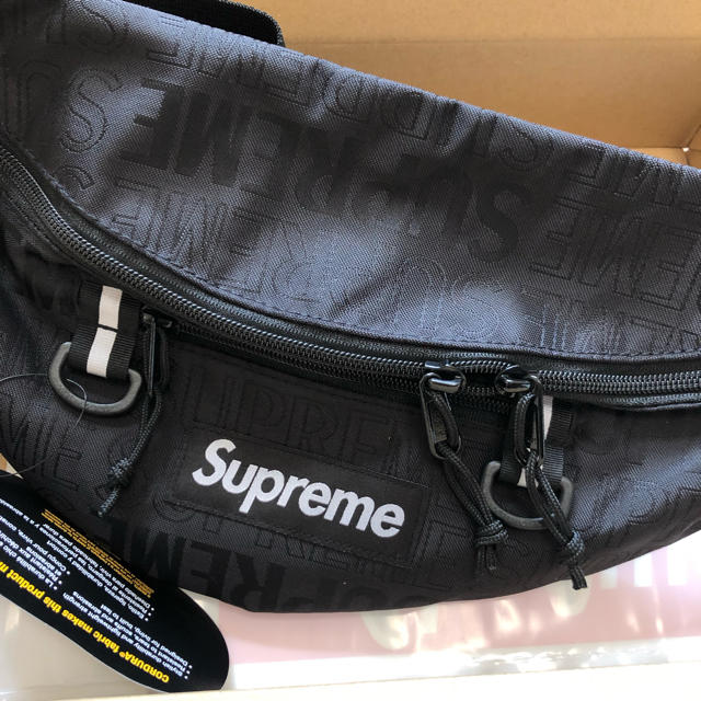 Supreme Waist Bag 19SS Black 黒 新品ウエストポーチ