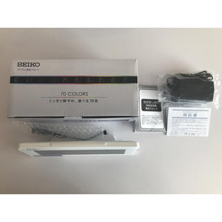 セイコー(SEIKO)のSEIKO デジタル電波クロック DL205W ホワイト 保証書付き(置時計)
