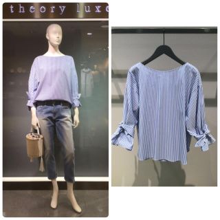 セオリーリュクス(Theory luxe)の美品♡ 2017SS theory luxe ストライプ ブラウス(シャツ/ブラウス(長袖/七分))