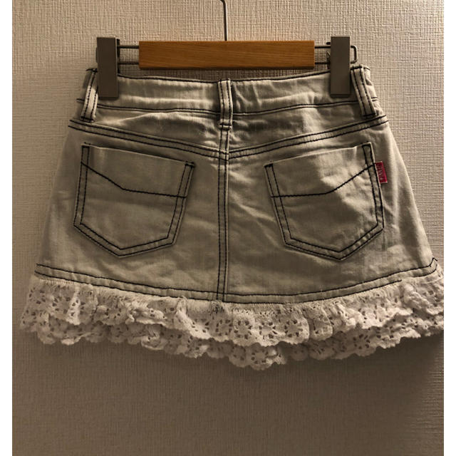 JENNI(ジェニィ)のJENNIジェニィ♡デニムスカート裾フリル140 キッズ/ベビー/マタニティのキッズ服女の子用(90cm~)(スカート)の商品写真