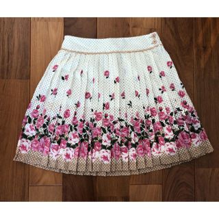 フェルゥ(Feroux)の☆美品☆ 花柄 プリーツスカート(ミニスカート)