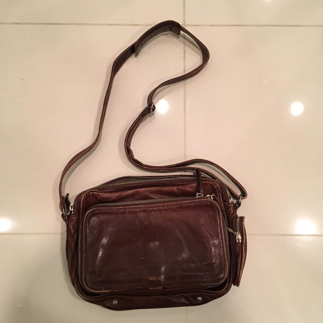 MUJI (無印良品)(ムジルシリョウヒン)の無印良品 皮 ショルダーバッグ メンズのバッグ(ショルダーバッグ)の商品写真