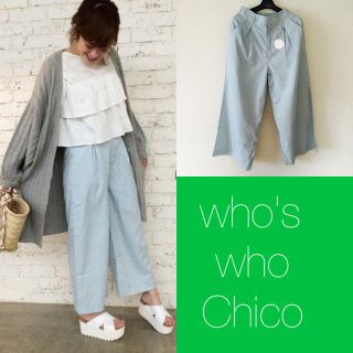 フーズフーチコ(who's who Chico)の新品 chico♡ガウチョフレアパンツ(クロップドパンツ)