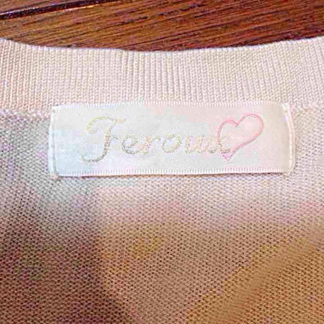 Feroux(フェルゥ)のバックリボン♡オンワード フェルゥ 七分袖ニット  レディースのトップス(ニット/セーター)の商品写真