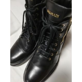 バルマン(BALMAIN)のバルマン ジップ ブーツ レザー BALMAIN サンローランパリ バイカー(ブーツ)