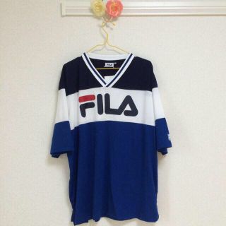 フィラ(FILA)のFILA♡青 5月2日まで値下げ(Tシャツ(半袖/袖なし))