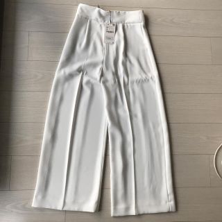 ザラ(ZARA)のザラ  ポリエステルワイドパンツ 新品 XＳ(その他)