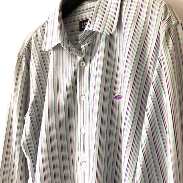 PEARLY GATES(パーリーゲイツ)のパーリーゲイツ ストライプ 長袖 シャツ ブラウス メンズのトップス(シャツ)の商品写真