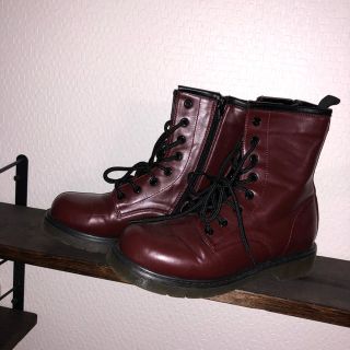 ドクターマーチン(Dr.Martens)のDr. Martens風 12ホール ショートブーツ ミディアムブーツ(ローファー/革靴)