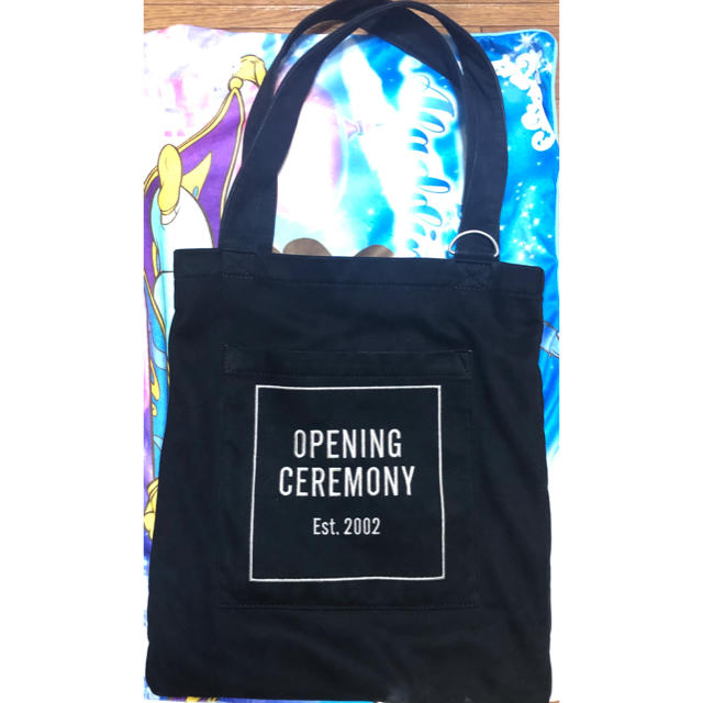 OPENING CEREMONY(オープニングセレモニー)の人気 ベロア オープニングセレモニー トートバッグ ブラック レディースのバッグ(トートバッグ)の商品写真