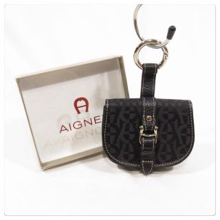 アイグナー(AIGNER)の美品■AIGNER アイグナー キーリング付き コインケース 小銭入れ 未使用品(コインケース/小銭入れ)