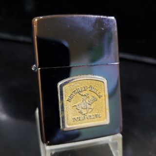 ジッポー(ZIPPO)の厳選中古❤94J'Zippo♥ビバリーヒルズ ポロクラブ❤ブルーチタン♥送料無料(タバコグッズ)