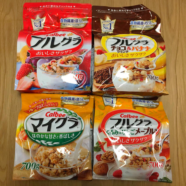 カルビー(カルビー)のカルビー フルグラ 4袋セット ☆ 食品/飲料/酒の食品(その他)の商品写真