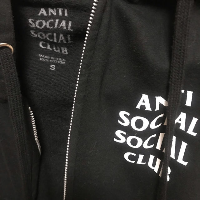 Supreme(シュプリーム)のanti social social club ジップアップパーカー メンズのトップス(パーカー)の商品写真