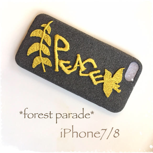 mina perhonen(ミナペルホネン)のforest parade*iPhone7/8*キイロ ハンドメイドのスマホケース/アクセサリー(スマホケース)の商品写真