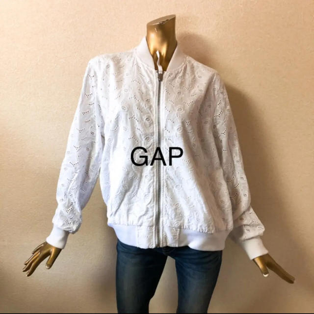 GAP(ギャップ)の☘R771☘GAP 春 刺繍風 MA-1 ブルゾン M レディースのジャケット/アウター(ブルゾン)の商品写真