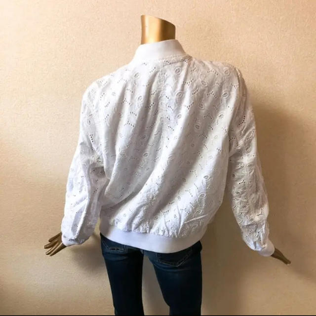 GAP(ギャップ)の☘R771☘GAP 春 刺繍風 MA-1 ブルゾン M レディースのジャケット/アウター(ブルゾン)の商品写真