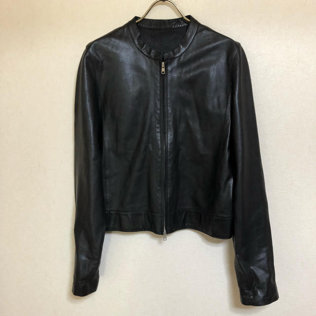 LOEWE ノーカラー レザージャケット ロエベ-