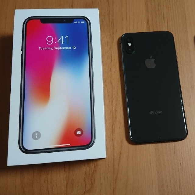 【画面割れ】iPhoneX 256GB SIMロック解除済