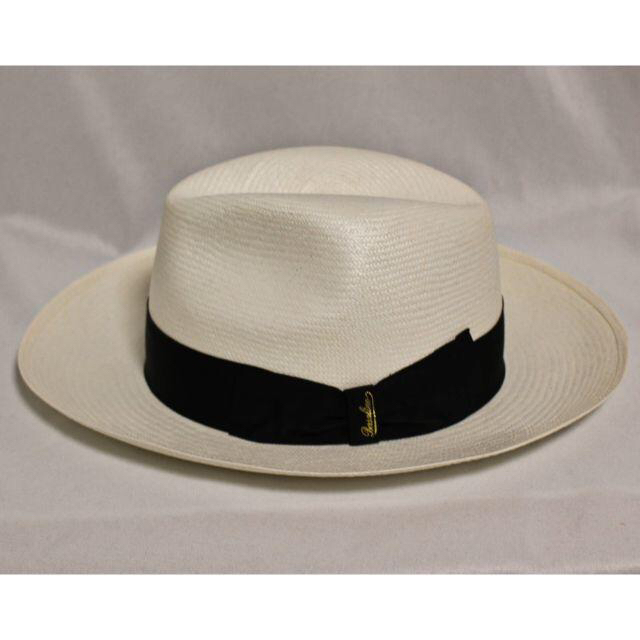 Borsalino(ボルサリーノ)の新品【ボルサリーノ】イタリア製 パナマハット 白 ワイドブリム 60(Lサイズ) メンズの帽子(ハット)の商品写真