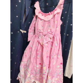 アンジェリックプリティー(Angelic Pretty)のMilky Planet♡jsk+kc+on♡ピンクセット(ひざ丈ワンピース)