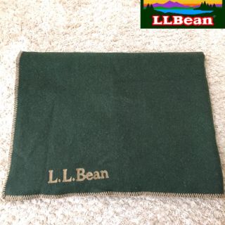 エルエルビーン(L.L.Bean)の【L.L.Bean】ブランケット177×124.5 アウトドア 厚手 グリーン(その他)