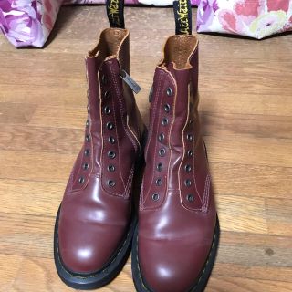 ドクターマーチン(Dr.Martens)のtomozo様専用ドクターマーチン 赤 紐なし 内側ファスナー 24.5(ブーツ)