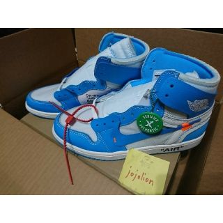 ナイキ(NIKE)のjordan 1 × off-white unc 28.5cm(スニーカー)