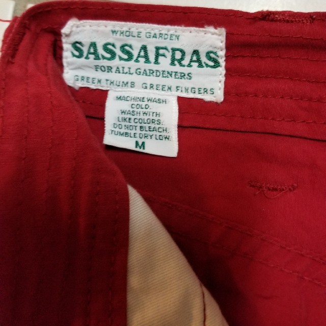 SASSAFRAS(ササフラス)のSassafras　ササフラスフォールリーフスプレイヤーパンツ メンズのパンツ(ショートパンツ)の商品写真