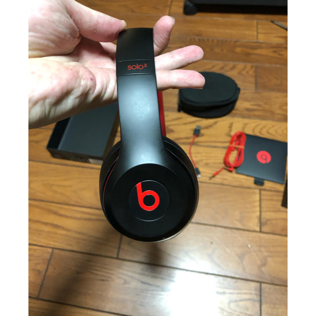 Beats by Dr Dre - beats solo3 wirelessヘッドホン 黒赤の通販 by 