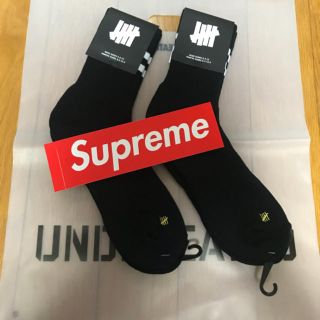 アンディフィーテッド(UNDEFEATED)の黒2足 undefeated ソックス 靴下(ソックス)