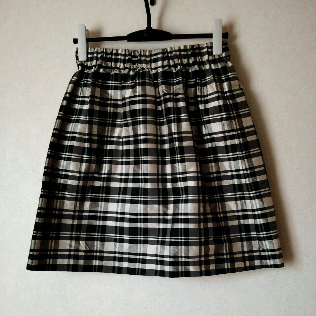 IENA(イエナ)のチェックシルクスカート レディースのスカート(ひざ丈スカート)の商品写真