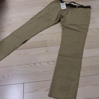 ザラ(ZARA)のザ208 ZARA メンズ ベルト付きチノパン パンツ ベージュ 34 XXL(チノパン)