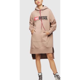 ディーゼル スウェット ひざ丈ワンピース(レディース)(ピンク/桃色系