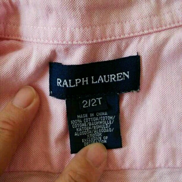 Ralph Lauren(ラルフローレン)のラルフローレン＊ピンクシャツ キッズ/ベビー/マタニティのキッズ服女の子用(90cm~)(その他)の商品写真