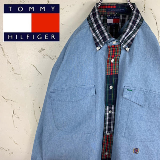 TOMMY HILFIGER(トミーヒルフィガー)のメリー様専用【レア】トミーヒルフィガー 90's シャツ メンズのトップス(シャツ)の商品写真