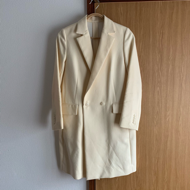 UNITED ARROWS(ユナイテッドアローズ)のUNITEDARROWS✨白ロングコート🌸 レディースのジャケット/アウター(ロングコート)の商品写真