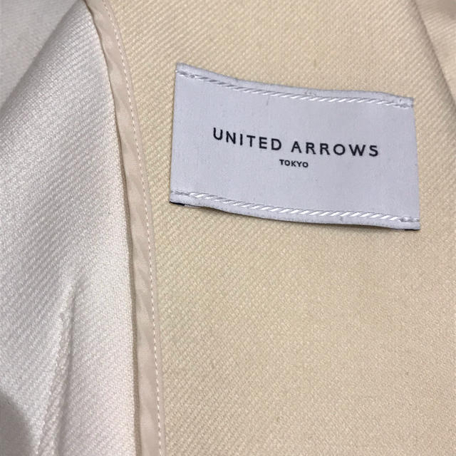 UNITED ARROWS(ユナイテッドアローズ)のUNITEDARROWS✨白ロングコート🌸 レディースのジャケット/アウター(ロングコート)の商品写真