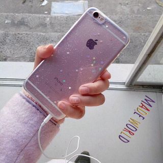 ♡様専用 iPhone7 クリア 星  インスタ SNS ガーリー かわいい(iPhoneケース)