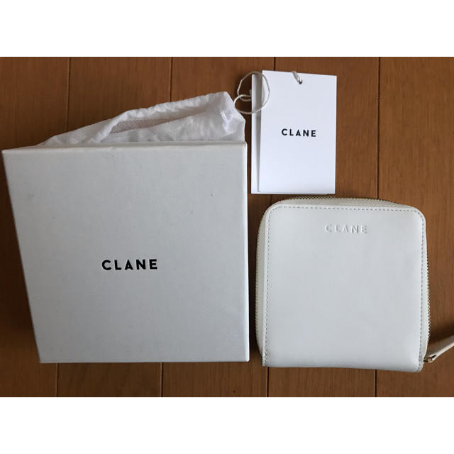 clane コンパクトウォレット 新品未使用 ホワイト 財布