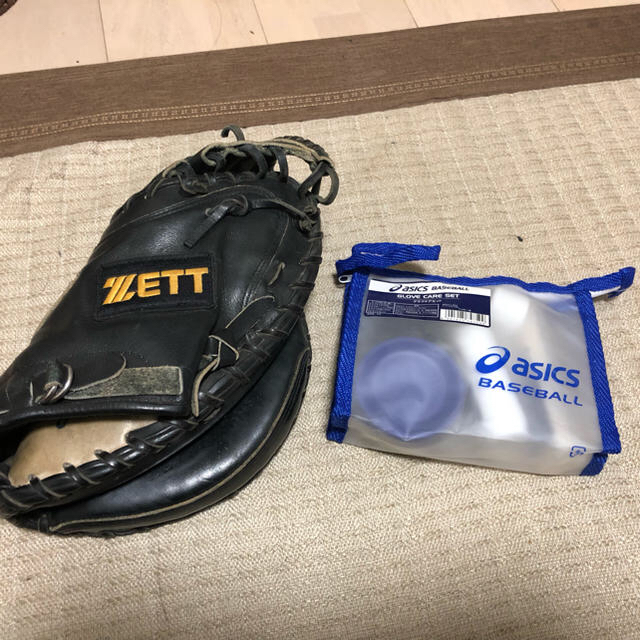 ZETT(ゼット)のキャッチャーミット ZETT ケア用品付き 軟式用 大人用 スポーツ/アウトドアの野球(グローブ)の商品写真