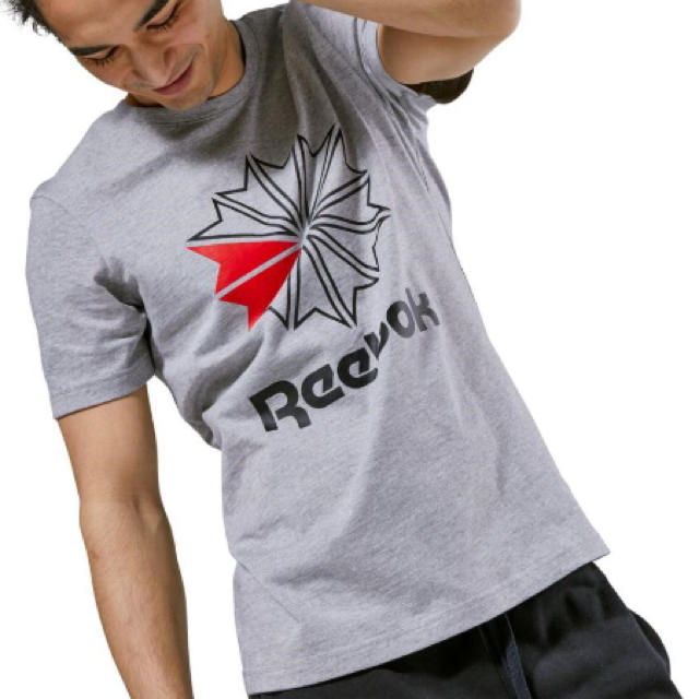 Reebok(リーボック)の新品 リーボック Reebok F グラフィック Tシャツ グレー メンズのトップス(Tシャツ/カットソー(半袖/袖なし))の商品写真