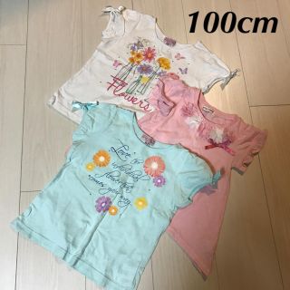 エニィファム(anyFAM)の100cm 花柄 Tシャツ3枚セット(Tシャツ/カットソー)