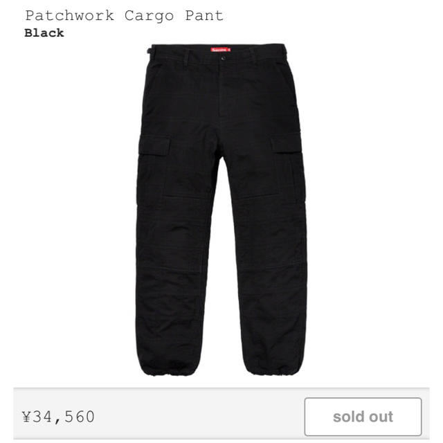 定価以下 Supreme Patchwork Cargo pant 32