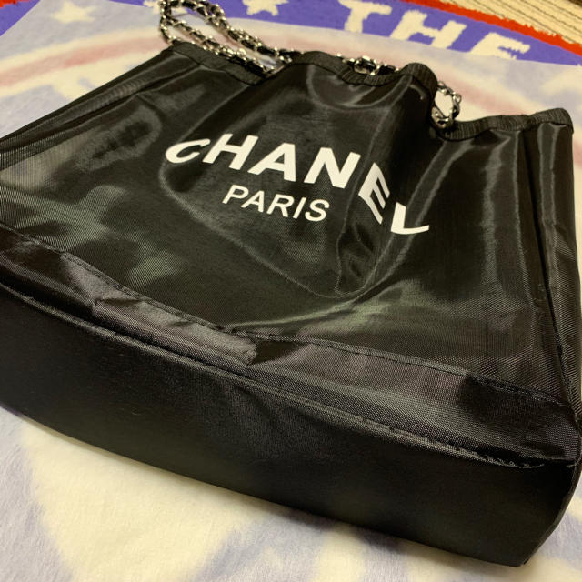 CHANEL(シャネル)のアボカドちゃん専用。シャネル チェーン肩紐メッシュバッグ レディースのバッグ(ショルダーバッグ)の商品写真