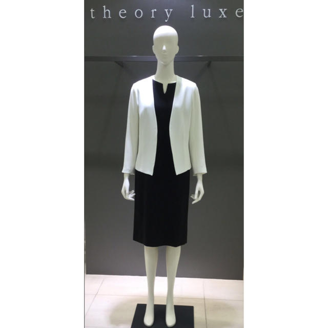 Theory luxe - theory luxe ノーカラージャケット 36 ホワイトの通販