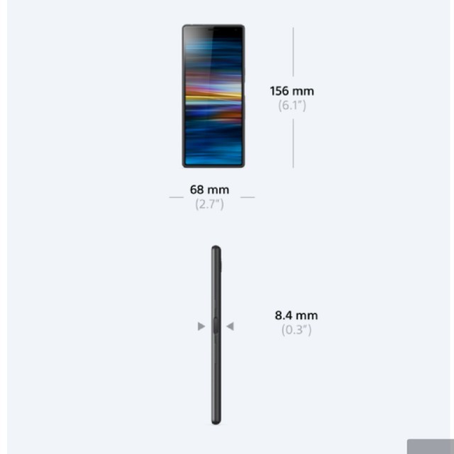 SONY(ソニー)のI4193 Xperia 10 デュアルSIM メモリ4GB 香港版 ブラック スマホ/家電/カメラのスマートフォン/携帯電話(スマートフォン本体)の商品写真