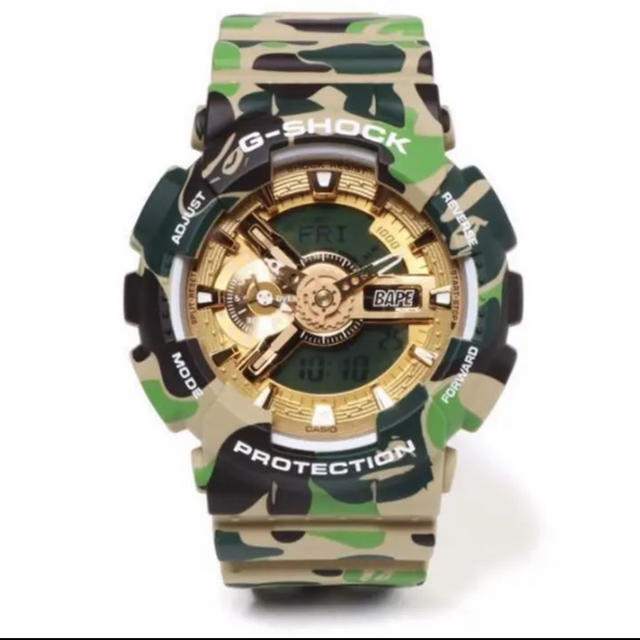 A BATHING APE(アベイシングエイプ)のA BATHING APE x G-SHOCK GA-110 新品未使用 正規品 メンズの時計(腕時計(デジタル))の商品写真