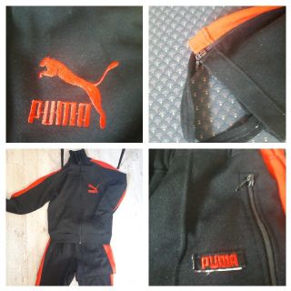 プーマ(PUMA)の【良好】【レア　ヴィンテージ】PUMA　BIGロゴ刺繍　上下セット ジャージ　M(ジャージ)